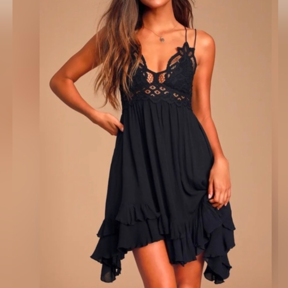 Free People Adella Slip Dress
